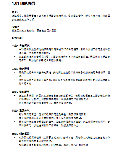 最前沿的二十七项能力素质模型和能力素质词典免费下载