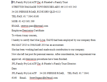 正规员工离职证明英文翻译模板免费下载