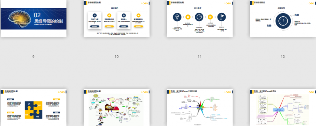 020思维导图培训PPT模板免费下载"