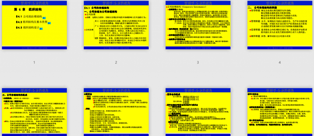 管理学-公司治理与组织结构免费下载