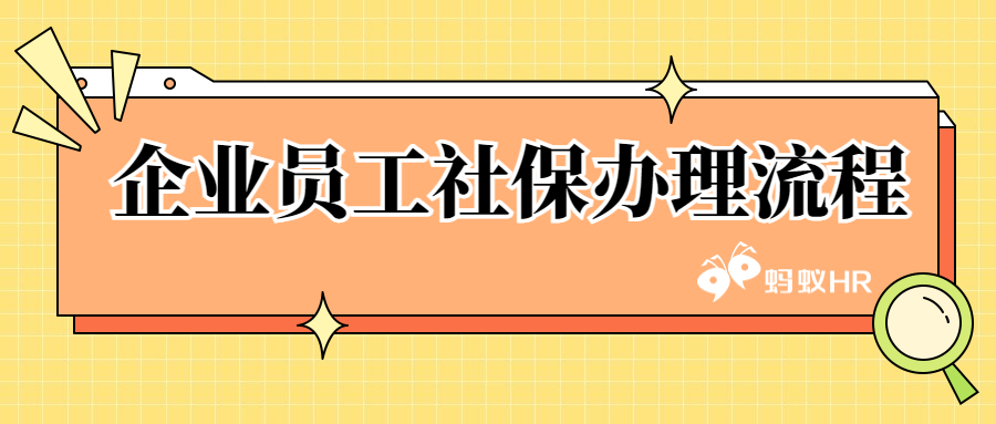 蚂蚁HR:企业员工社保办理流程是什么？一文帮你搞定