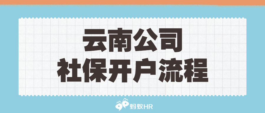 蚂蚁HR：云南公司社保开户流程